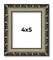 4x5 Museum-Quality Picture Frame with UV-Resistant Acrylic & Acid-Free Backing, Available in 4 Finishes - Gold, Silver, Bronze, and Black